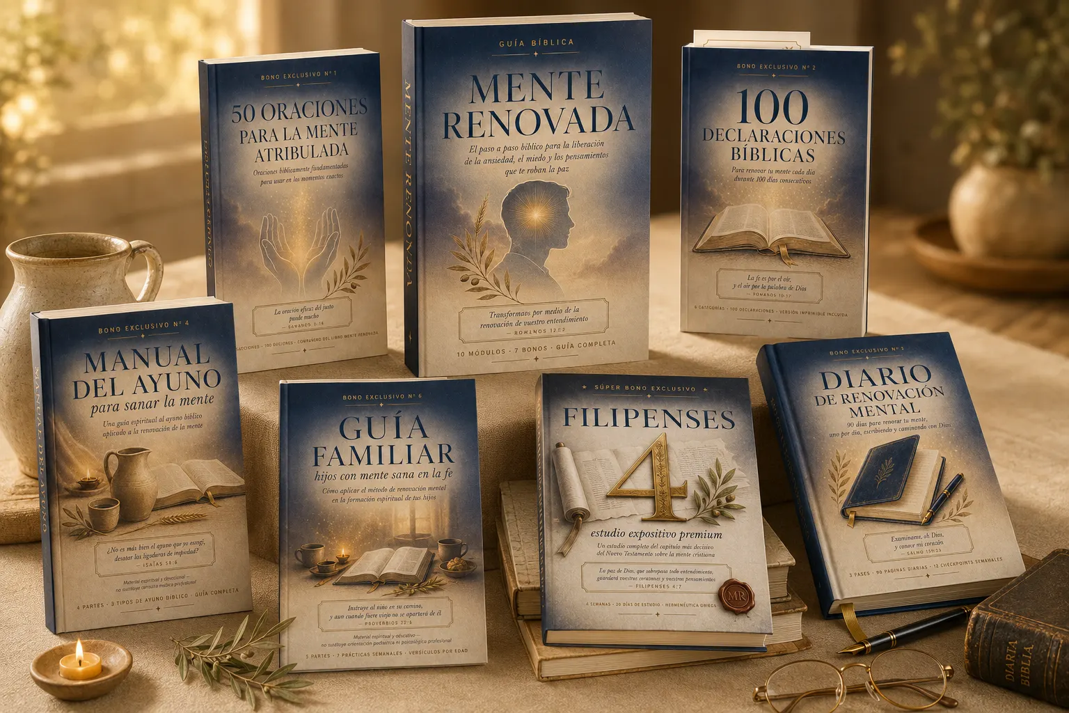 Mente Renovada — libro principal y 6 bonos exclusivos